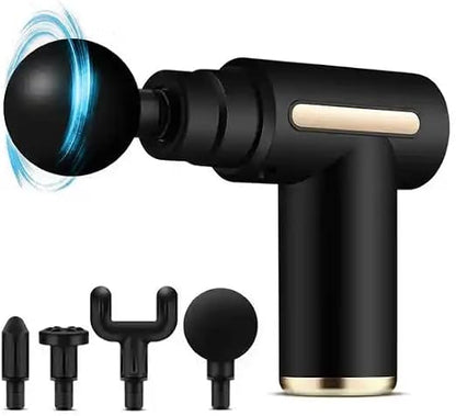 Le Ciel Mini Muscle Massage Gun, Portable Muscle Massager 35DB Ultra Quiet with 6 Speeds, 4 Massage Heads
