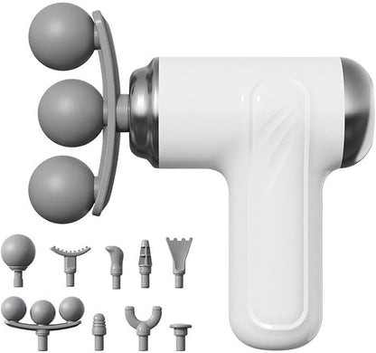 Le Ciel Mini Fascia Massage Gun – 3-Head Deep Tissue Muscle Massager | 6-Speed Intelligent Percussion Therapy for Neck