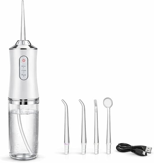 Le Ciel Water Flosser for Teeth Cleaning, 220ML Oral Irrigator, Cordless USB Rechargeable