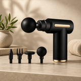 Le Ciel Mini Muscle Massage Gun, Portable Muscle Massager 35DB Ultra Quiet with 6 Speeds, 4 Massage Heads